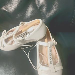 Brand new white girl dress shoes f